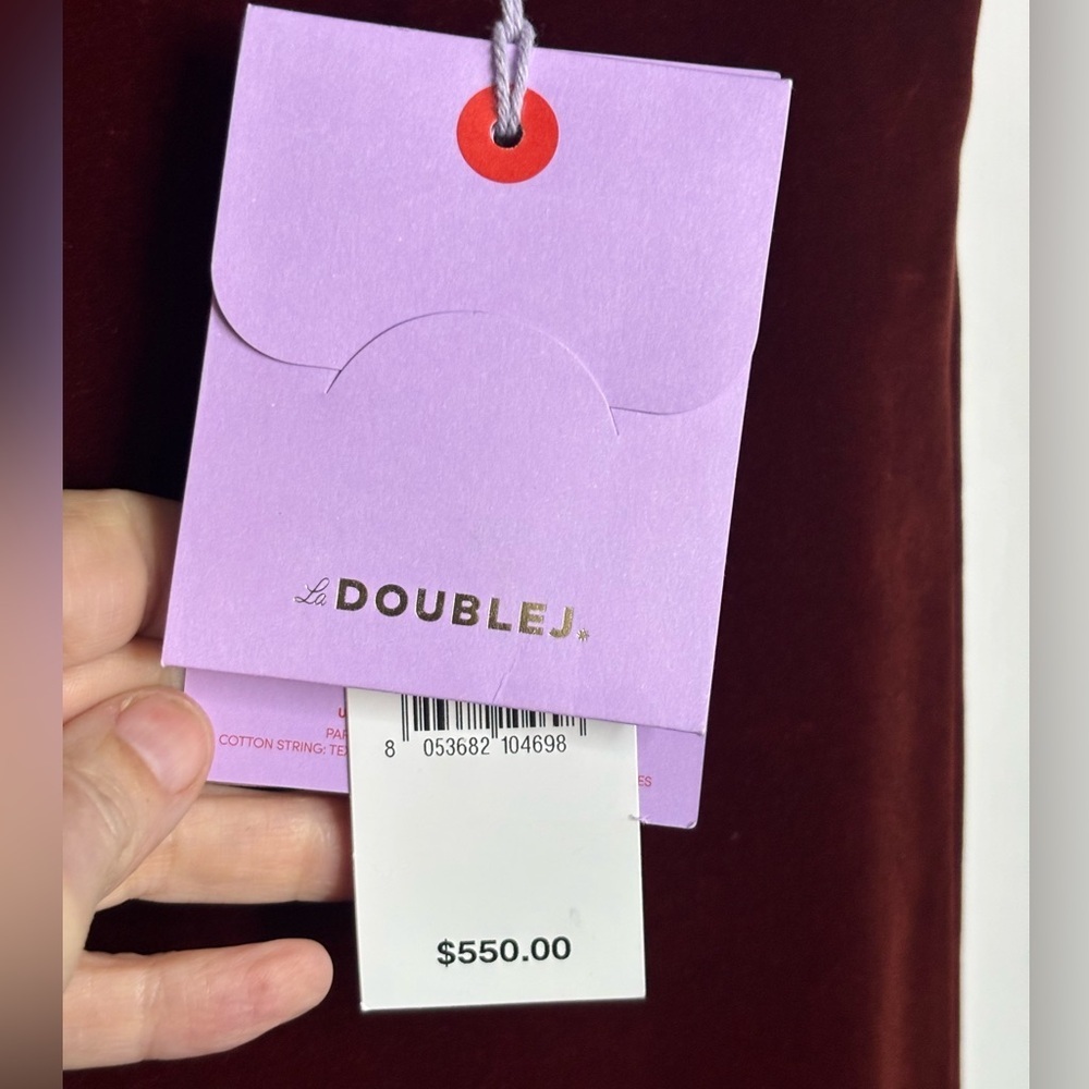 NWT LA DoubleJ Rich Coat 24-7 Velvet Solid Pants in Terracotta size S - Picture 4 of 14